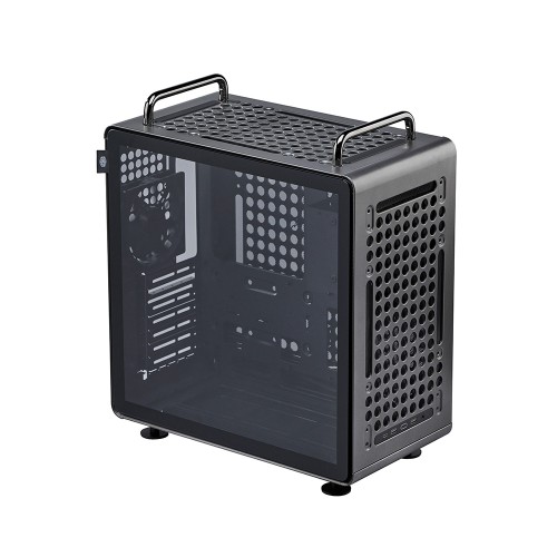 QUBE 540 Stardust Iron/ATXケース/モジュラー設計で内部構造を柔軟に調整可能/縦置き・横置き両対応/大型GPU対応/E-ATXマザーボード対応/360mmラジエーター対応