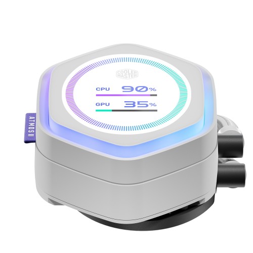 Flex-Kit : LCD White/「MasterLiquid Atmos II」シリーズ専用 LCDパネルモジュール/マグネット式マウント/ホワイトカラーモデル