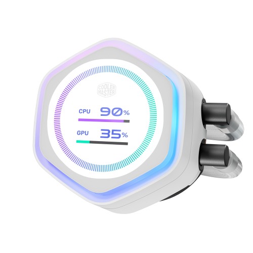 Flex-Kit : LCD White/「MasterLiquid Atmos II」シリーズ専用 LCDパネルモジュール/マグネット式マウント/ホワイトカラーモデル