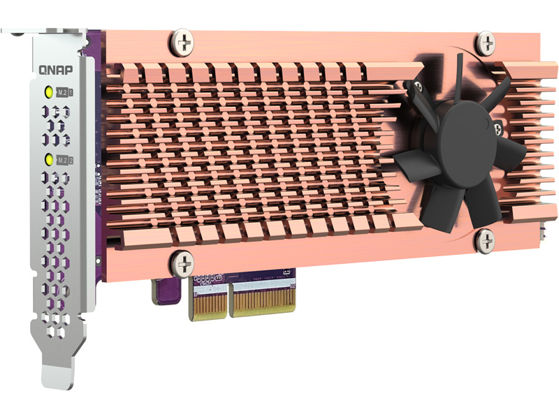 2 x M.2 PCIe SSD 拡張カード (QM2-2P-344A、単体)