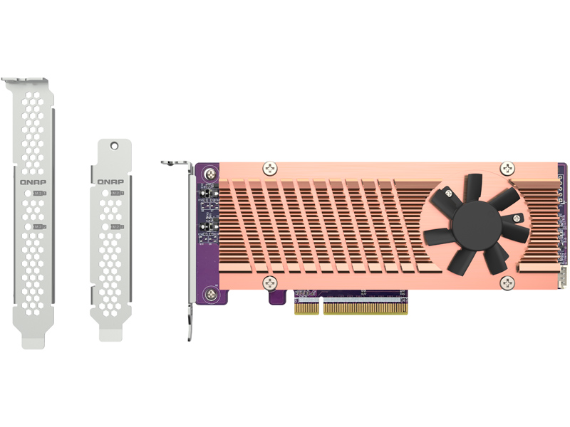 2 x M.2 PCIe SSD 拡張カード (QM2-2P-384A、単体)