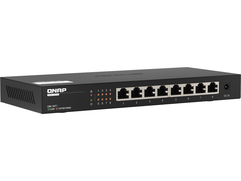 QSW-1108-8T アンマネージドスイッチ (8ポート 2.5GbE)
