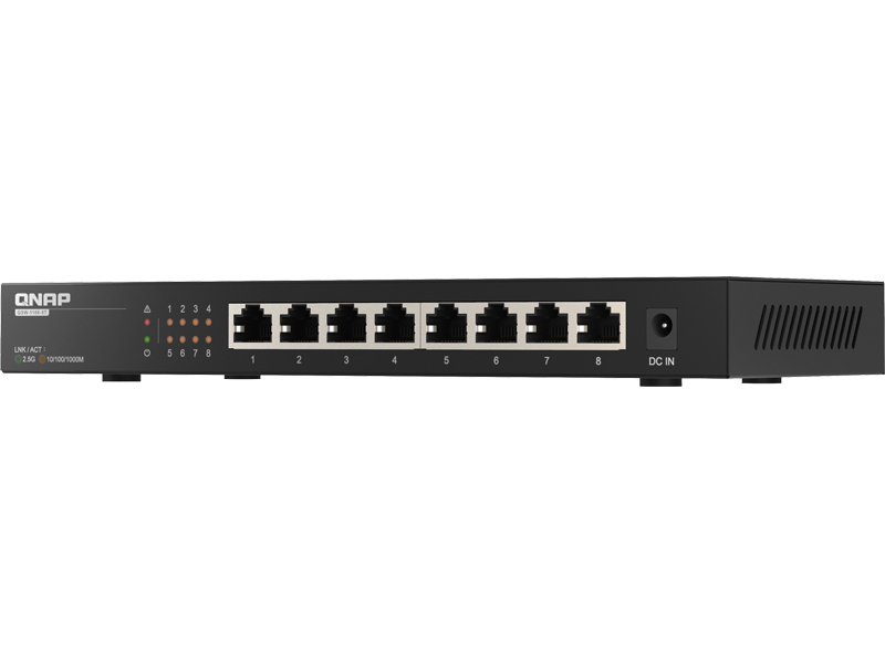 QSW-1108-8T アンマネージドスイッチ (8ポート 2.5GbE)