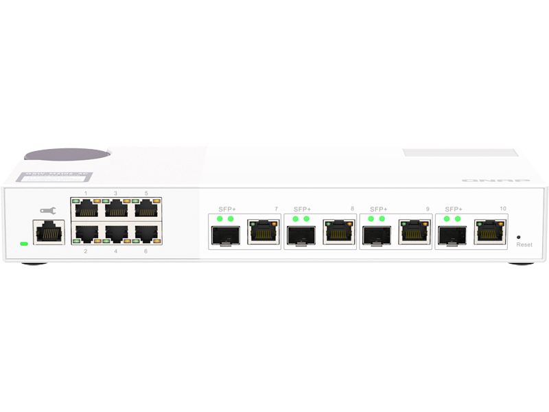 QSW-M2106-4C L2 Webマネージドスイッチ (4x10GbE + 6x2.5GbE)