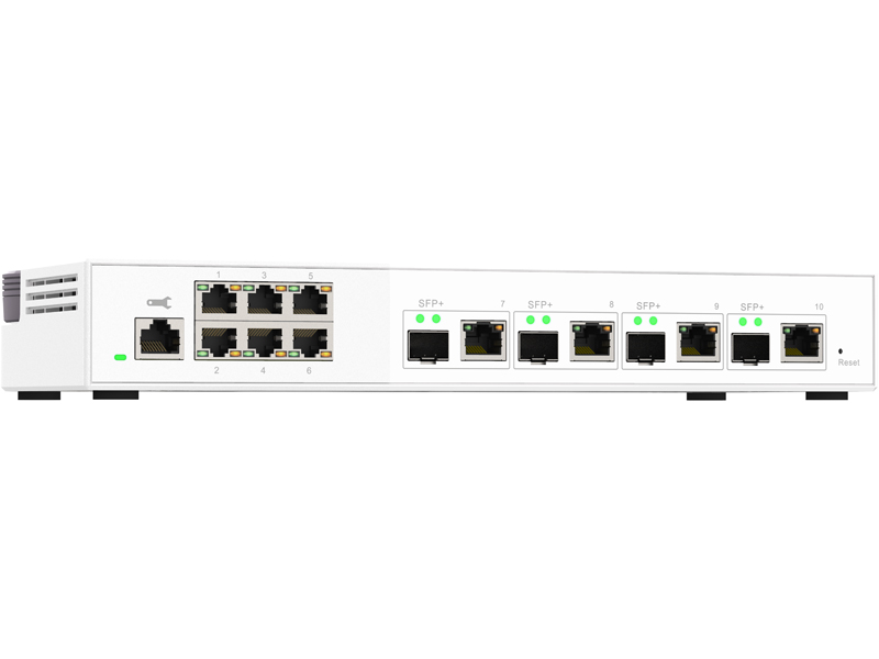 QSW-M2106-4C L2 Webマネージドスイッチ (4x10GbE + 6x2.5GbE)
