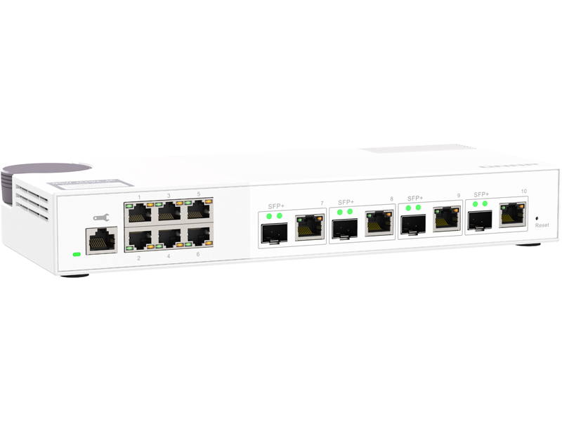 QSW-M2106-4C L2 Webマネージドスイッチ (4x10GbE + 6x2.5GbE)