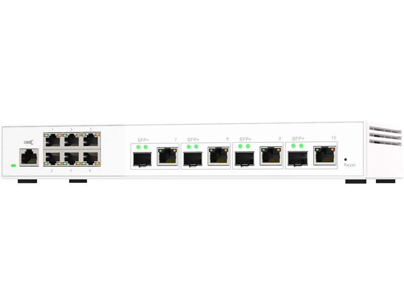 QSW-M2106-4C L2 Webマネージドスイッチ (4x10GbE + 6x2.5GbE)