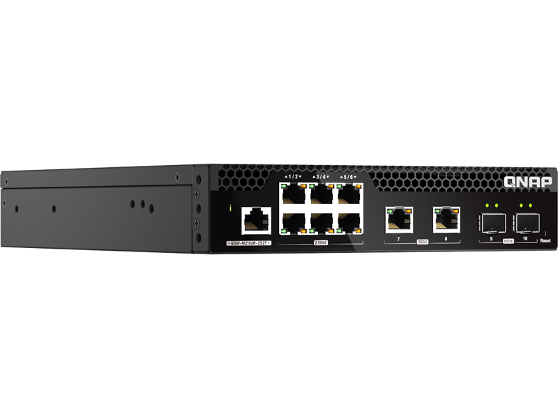 QSW-M2106R-2S2T L2 Webマネージドスイッチ(4x10GbE + 6x2.5GbE)
