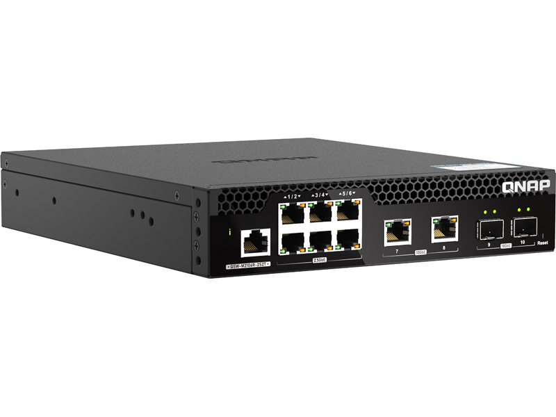 QSW-M2106R-2S2T L2 Webマネージドスイッチ(4x10GbE + 6x2.5GbE)