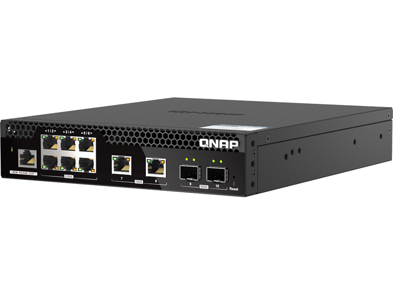 QSW-M2106R-2S2T L2 Webマネージドスイッチ(4x10GbE + 6x2.5GbE)