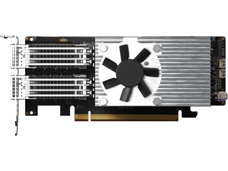 2ポート 100GbE QSFP28 LANカード (QXG-100G2SF-E810、単体)