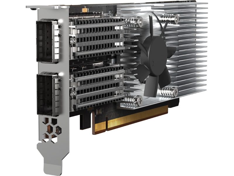 2ポート 100GbE QSFP28 LANカード (QXG-100G2SF-E810、単体)