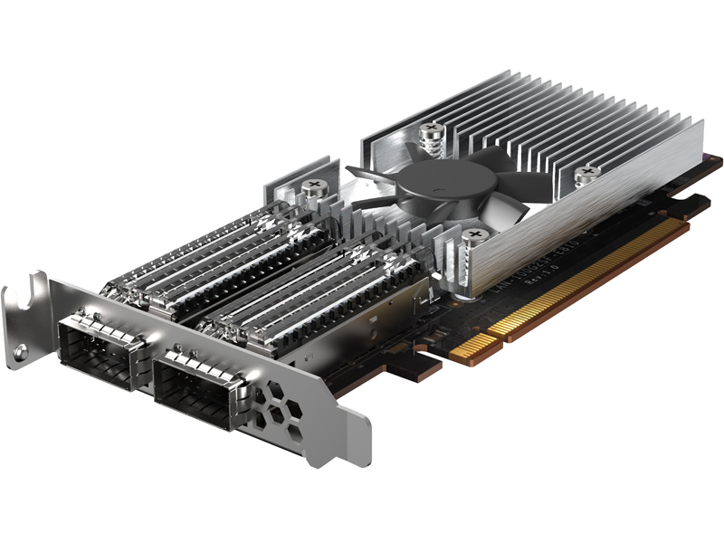 2ポート 100GbE QSFP28 LANカード (QXG-100G2SF-E810、単体)