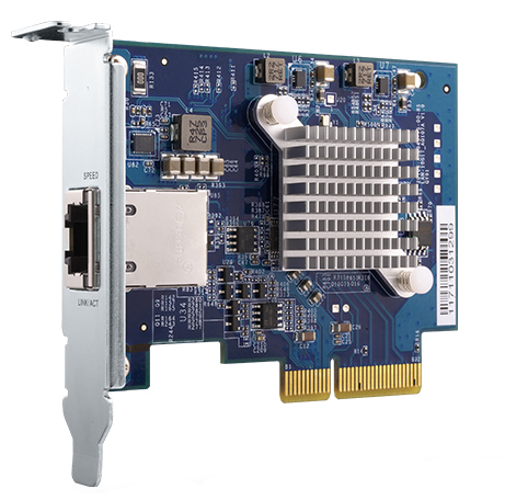 1ポート 10GbE 10GBASE-T/NBASE-T LANカード (QXG-10G1T、単体)