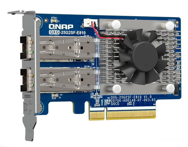 2ポート 25GbE SFP28 LANカード (QXG-25G2SF-E810、組込)