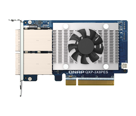 2ポート PCIe Gen.3 x 8 拡張カード (QXP-3X8PES、単体)