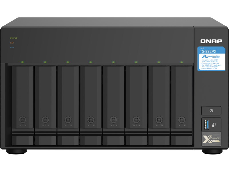 TS-832PX ミドル 96TB (12TB x 8)