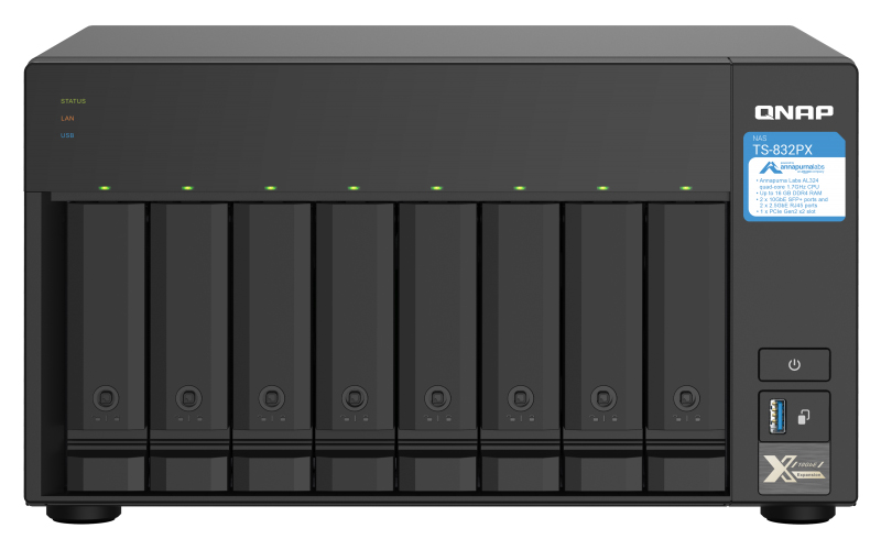 TS-832PX ニアライン 176TB (22TB x 8)