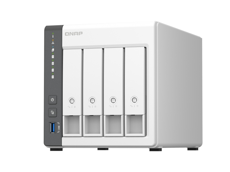 クアッドコアCPU 2.5GbE 4ベイ マルチメディアNAS ディスクレスモデル メモリー4GB 標準保証2年付属 TS-433