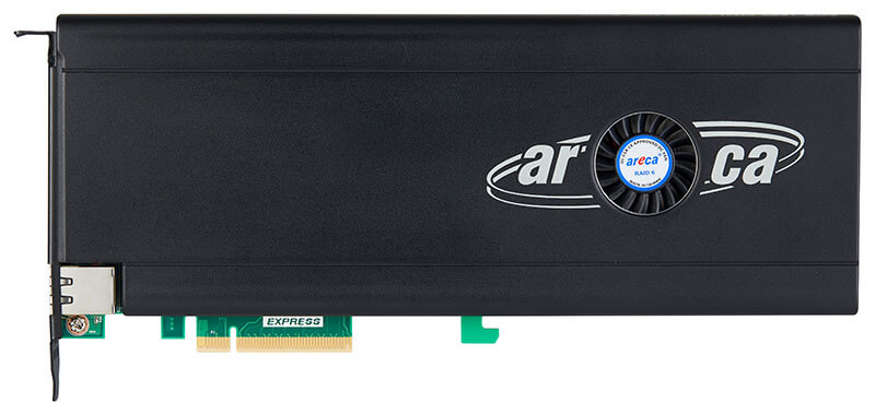 PCIe 4.0 x8対応 NVMe M.2 SSD x 6台 搭載用内蔵RAIDカード