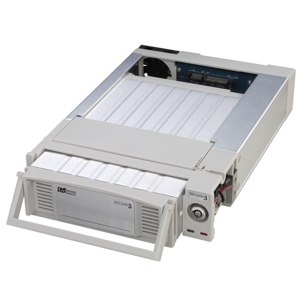 SATAリムーバブルケース 内蔵タイプ（ライトグレー）