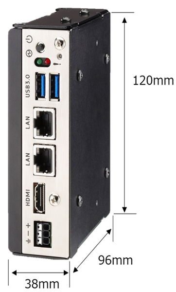 小型インダストリアルPC Windows 10 IoT Enterprise(64bit) 温度拡張品 High-end DCジャックモデル