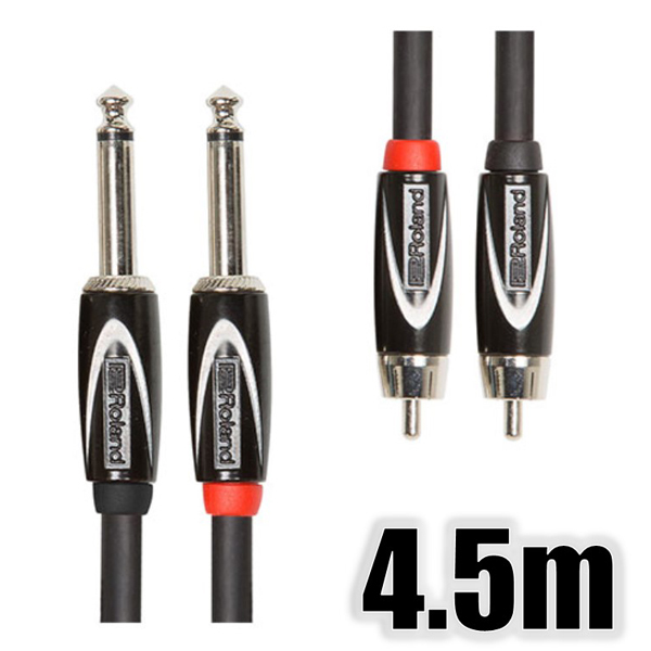 オーディオケーブル/4.5m/RCAピン×2-TSフォン×2