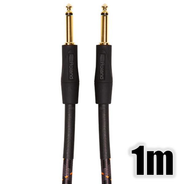 楽器用ケーブル/24K金メッキ/1m/TSフォン-TSフォン/両ストレート型