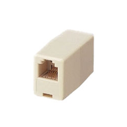 モジュラー延長アダプタ RJ11メス-RJ11メス
