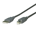 RoHS対応USB2.0エコケーブル 5m ダークグレイ Aタイプオス-Bタイプオス