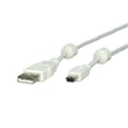 RoHS対応USB2.0エコケーブル 1m ホワイト Aタイプオス-ミニBタイプオス