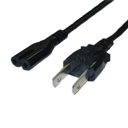 電源ケーブル メガネ型2ピンソケット・2ピンコンセント