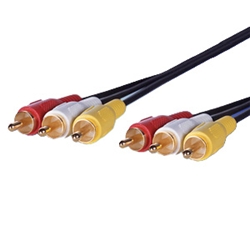 映像AUDIOピンケーブル 1.5m RCAピン×3-RCAピン×3