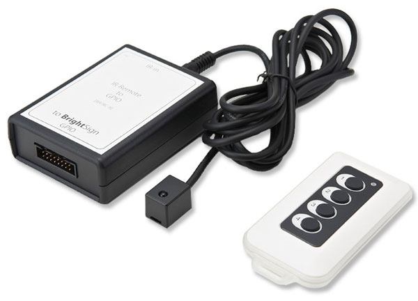 BS3シリーズ リモコンユニット 4ボタン （BrightSign XT3/XD3/HD3専用）