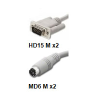 (PS/2+PS/2+HD15) ⇔ (PS/2+PS/2+HD15) ケーブル 3m