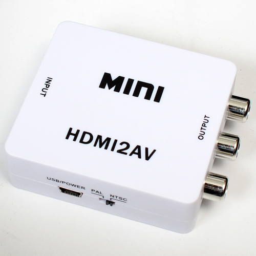 HDMIをコンポジットへ変換するアダプタ