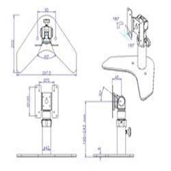 LCDモニタースタンド