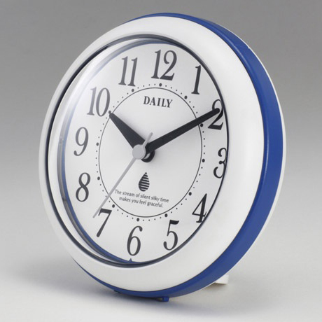 強化防滴・防塵 掛け時計 置き時計 掛け用フック付き 直径11.8cm(フック含まず) アクアパークDN