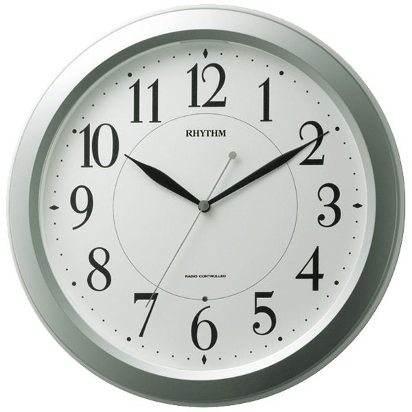 電波時計 掛け時計 暗所自動点灯ライト 直径33.7cm ピュアライトM26