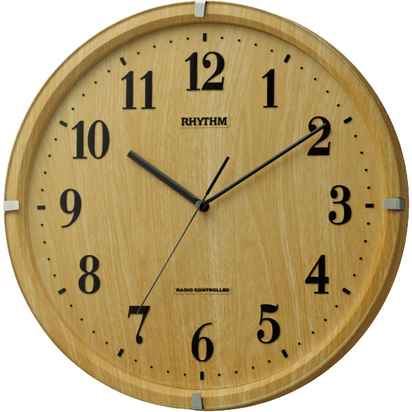 電波時計 掛け時計 連続秒針 直径32.9cm ライブリーアリス