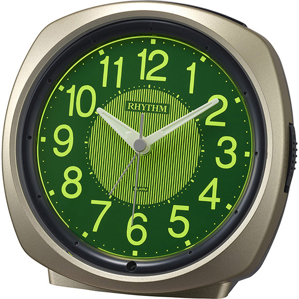 目覚まし時計 暗所自動点灯ライト 電子音アラーム 連続秒針 ピュアライトR673