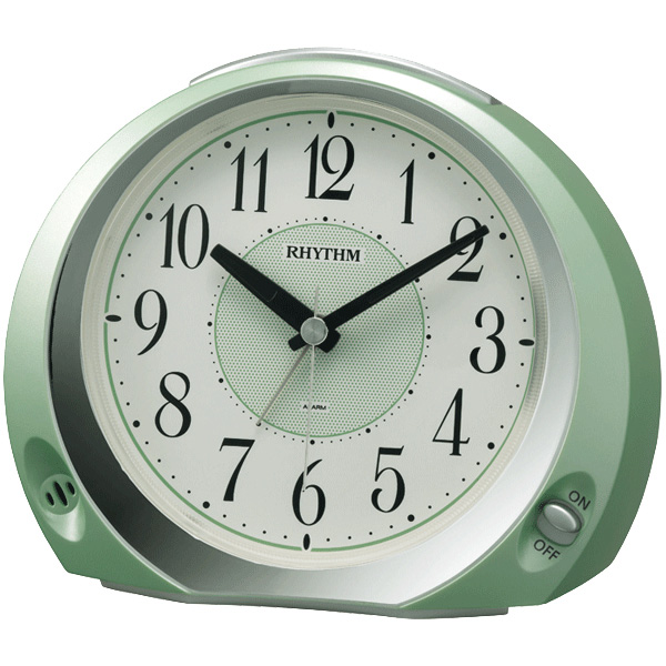 目覚まし時計 電子音アラーム 連続秒針 ライト付き フェイス28