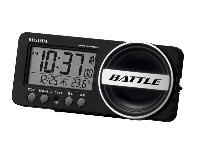 電波時計 大音量 目覚まし時計 電子音アラーム 温度 カレンダー フィットウェーブバトル241
