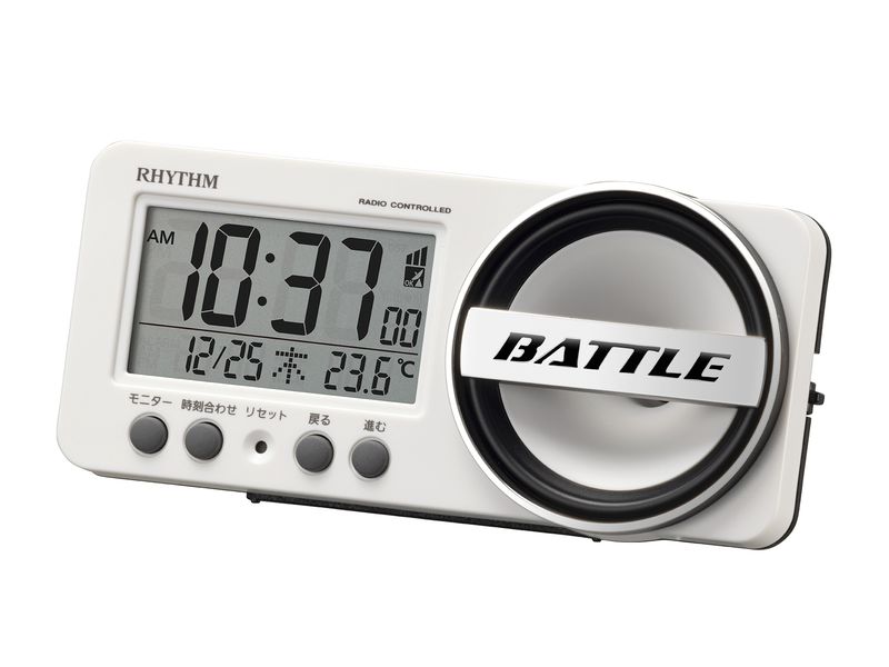 電波時計 大音量 目覚まし時計 電子音アラーム 温度 カレンダー フィットウェーブバトル241