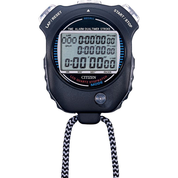 シチズン ストップウオッチ 防滴タイプ(JIS防滴Ⅱ型) 多機能モデル