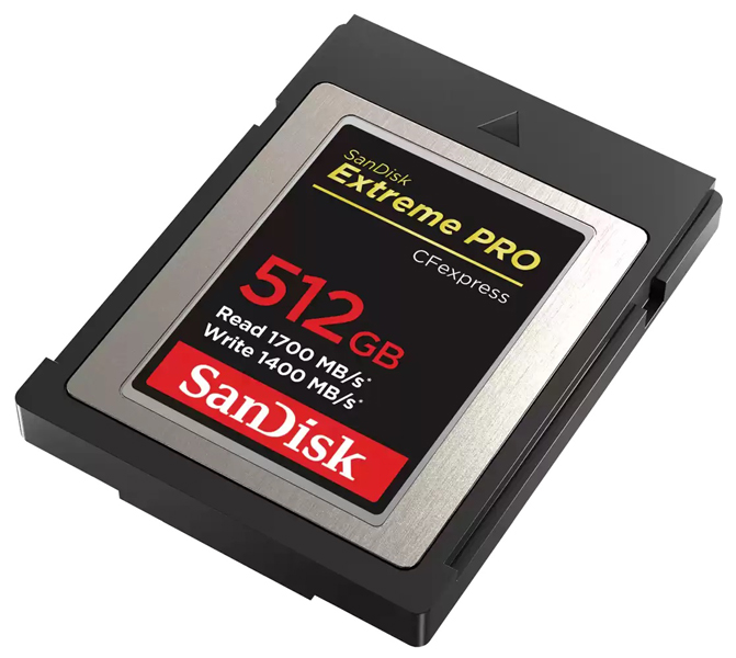 SanDisk エクストリーム プロ CFexpress Type B カード 512GB