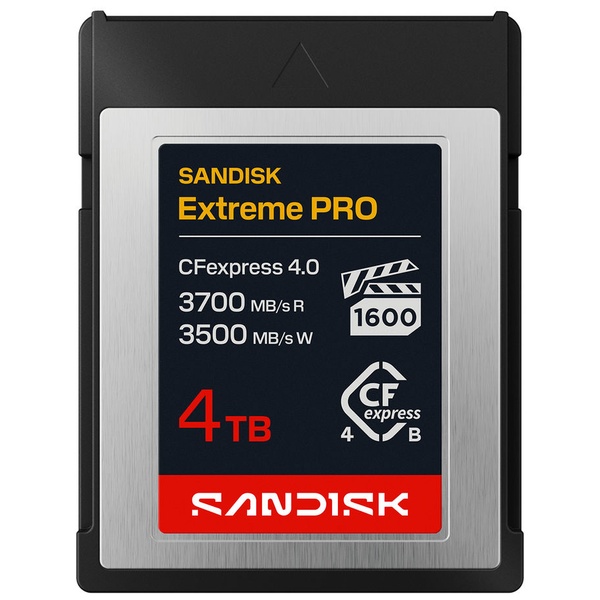 SANDISK エクストリーム プロ CFexpress PCIe 4.0 Type-B カード 4TB