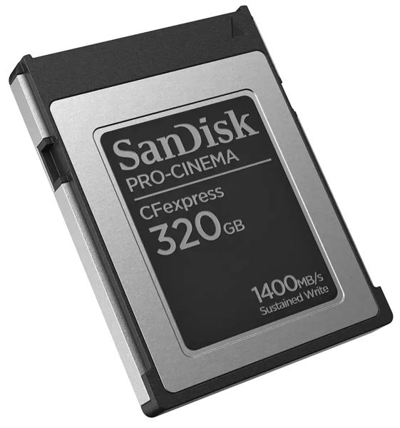 SanDisk PRO-CINEMA CFexpress Type-Bカード 320GB