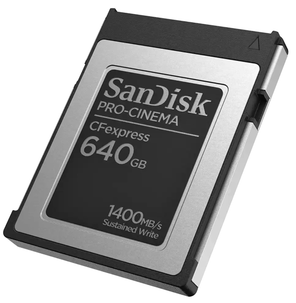 SanDisk PRO-CINEMA CFexpress Type-Bカード 640GB