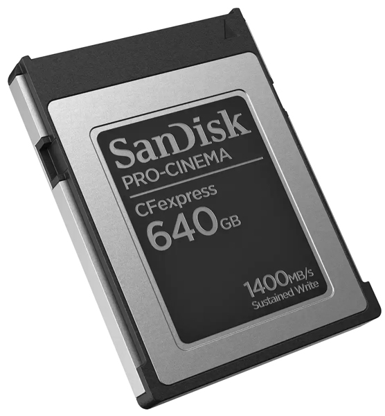 SanDisk PRO-CINEMA CFexpress Type-Bカード 640GB